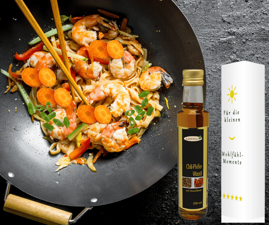 Unser Tipp des Tages!  Asiatische Nudelpfanne im Wok