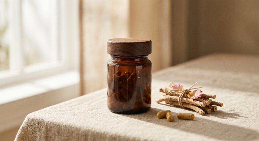 ashwagandha kapseln wann einnehmen - natuerliches Wellness-Produkt